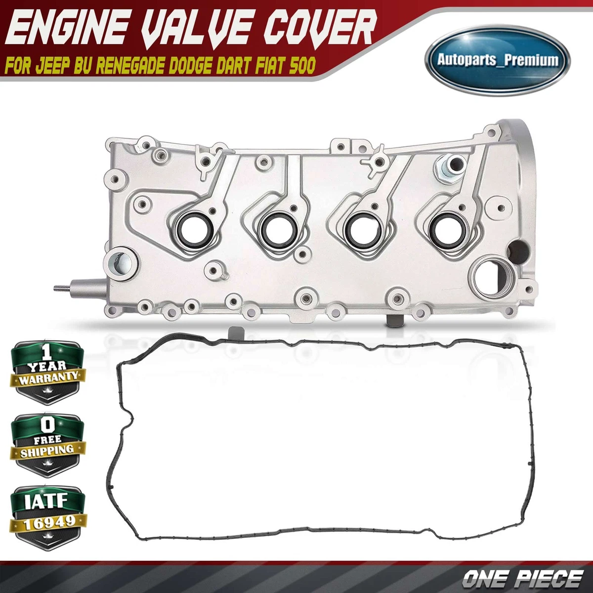Valve Cover Gasket Set (with Grommets) For 2013-2016 Dodge Dart 1.4L – VC1170G