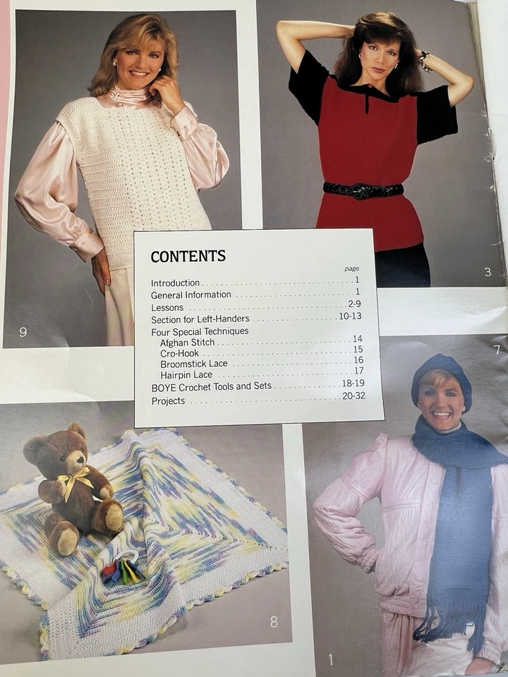 Boye I Taught Myself To Crochet Easy Instructions 16 Projects Left Handed Inc. - Image 3 of 4