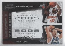 2009-10 Playoff Contenders Draft Tandems Raymond Felton Kevin Love #4 0j6