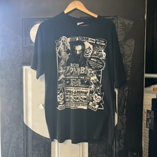 Vintage Y2K Rob Zombie Demon Speeding Tour 2002 T-shirt Single Stitch Band Tee