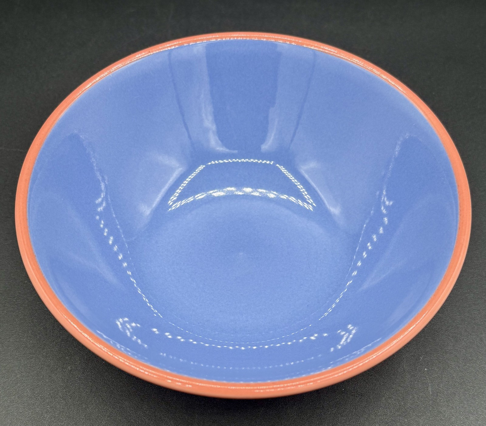 4 Lindt Stymeist Colorways 6.5” Coupe Cereal Bowls Salmon Turquoise Blue