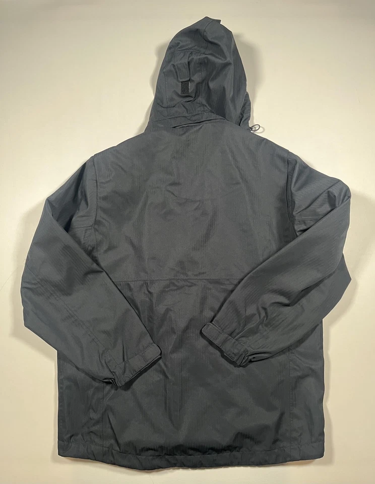 Dollywood Jacket Mens Medium Black Hooded Full Zip Embroidered Port Authority - Image 2 of 4