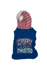 Pet Holiday Hoodie Shirt “Sweet But A Little Twisted” Dog Cat Christmas