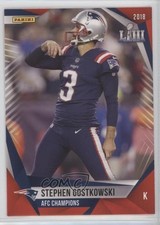 2019 Panini Super Bowl LIII AFC Champions /1000 Stephen Gostkowski 0h1