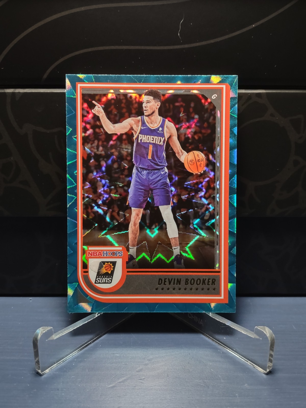 Devin Booker 2022-23 Panini Hoops - Teal Explosion #164 Phoenix Suns 