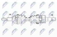 NTY Antriebswelle NPW-CH-034 FüR Fiat Freemont JTD 4X4 Dodge Journey CRD