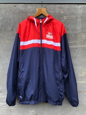 Vintage 2000 YK2 LONSDALE Herren REd & Navy UNION JACK Windbreaker JACKE (Gr. L)