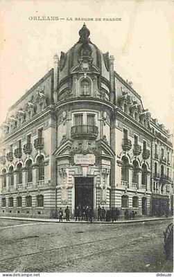 Old postcard - 45 - Orléans - La Banque de France - animated - postcard - Voi