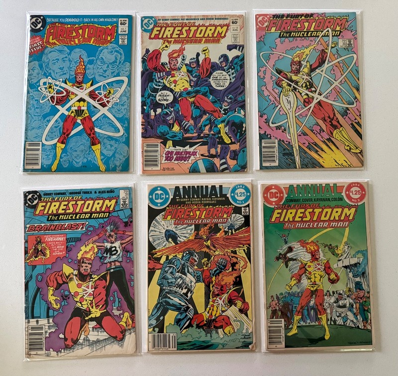 Firestorm Comic Lot (6 Books) #1, 15, 30–31 + Annuals #1–2 DC