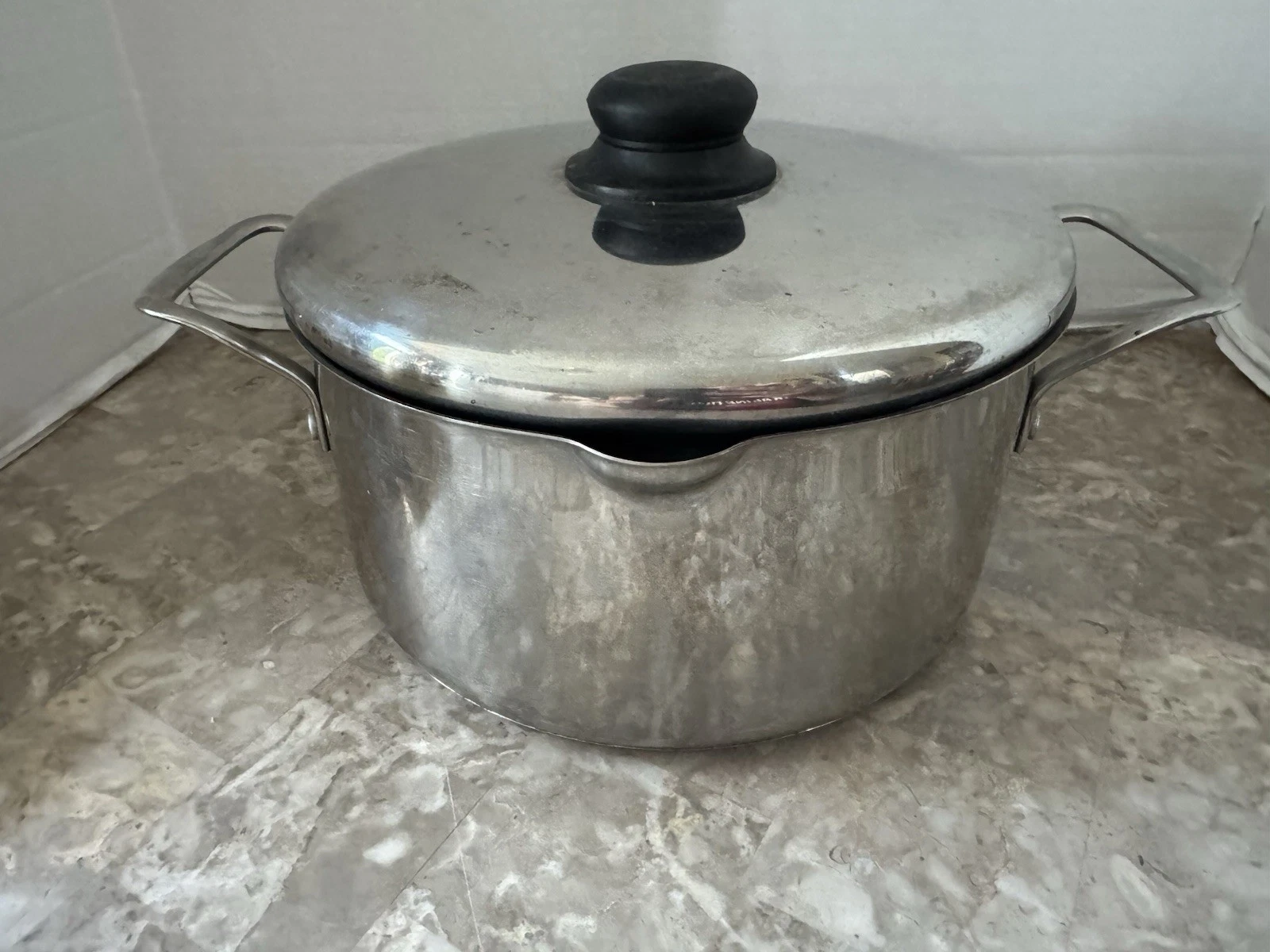 Princess House 5 Qt Nonstick Stock Pot 18/10 Stainless Steel Culinario Serie Lid