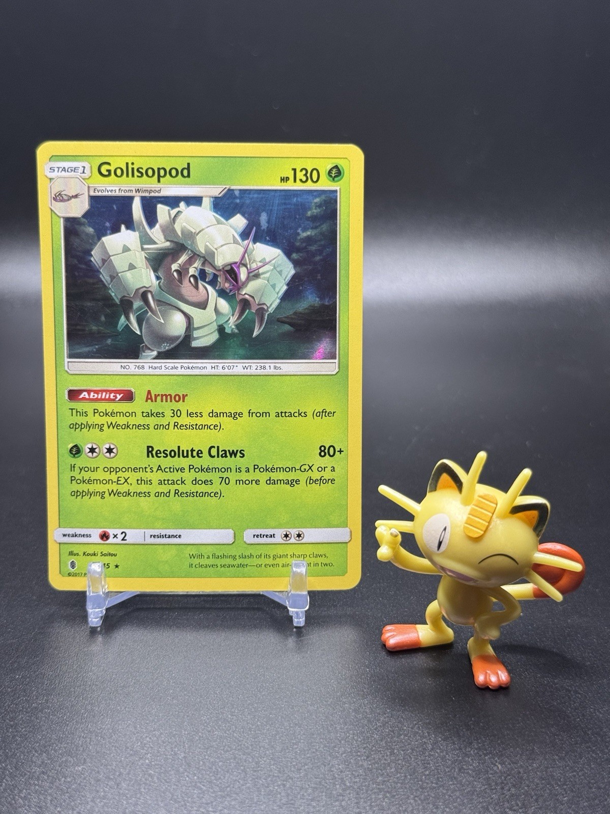 Golisopod 9/145 Pokemon Sun and Moon - Guardians Rising Holo - LP