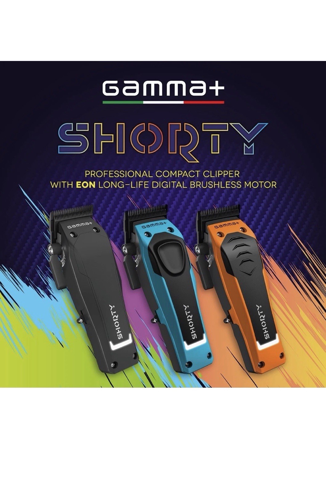 Gamma+ Shorty Cordless Hair Clipper with EON Digital Motor |