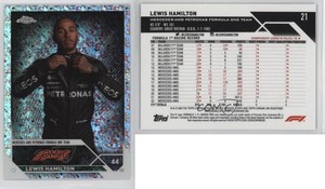 2023 Chrome Formula 1 F1 Drivers Mini-Diamond Refractor /299 Lewis Hamilton #21