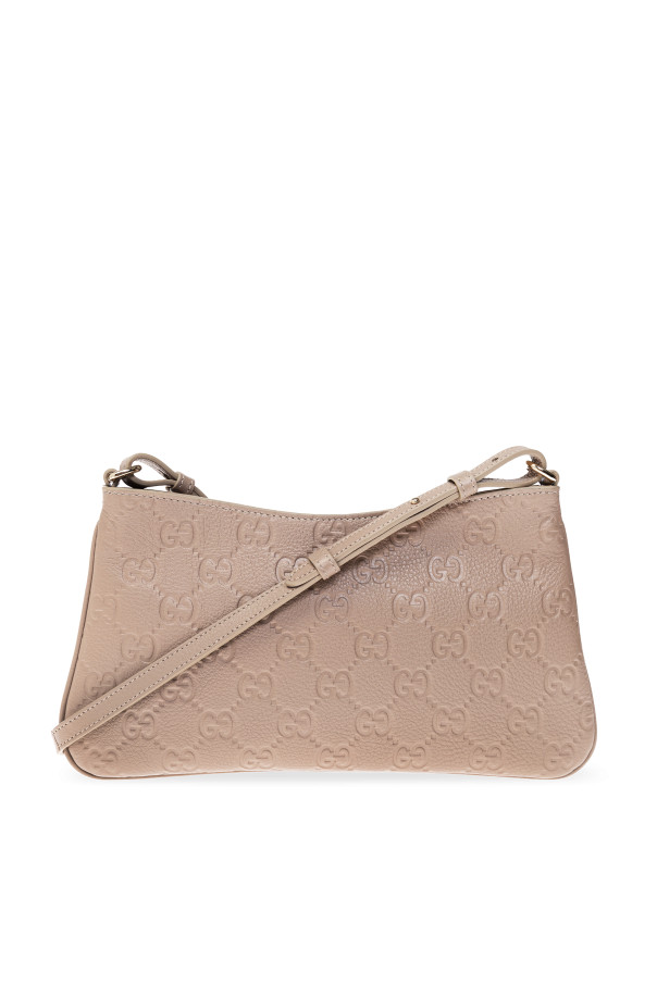 Gucci - Women - Leather shoulder bag - Beige