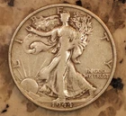 1944 S WALKING LIBERTY SILVER HALF DOLLAR OBVERSE
