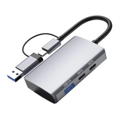 Aluminum USB3.0 Type C Adapter Multifunction Card Reader Fast Data Transfer
