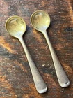 Vintage Gorham H205 Gold Wash Sterling Silver Salt Cellar Spoon 2 3/8''