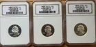 Lot 3 1993 S 1992 S 1996 S 25C Silver Washington Quarter Proof