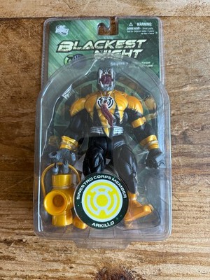 Blackest Night Series 7 Yellow Lantern Arkillo 7in Action Figure