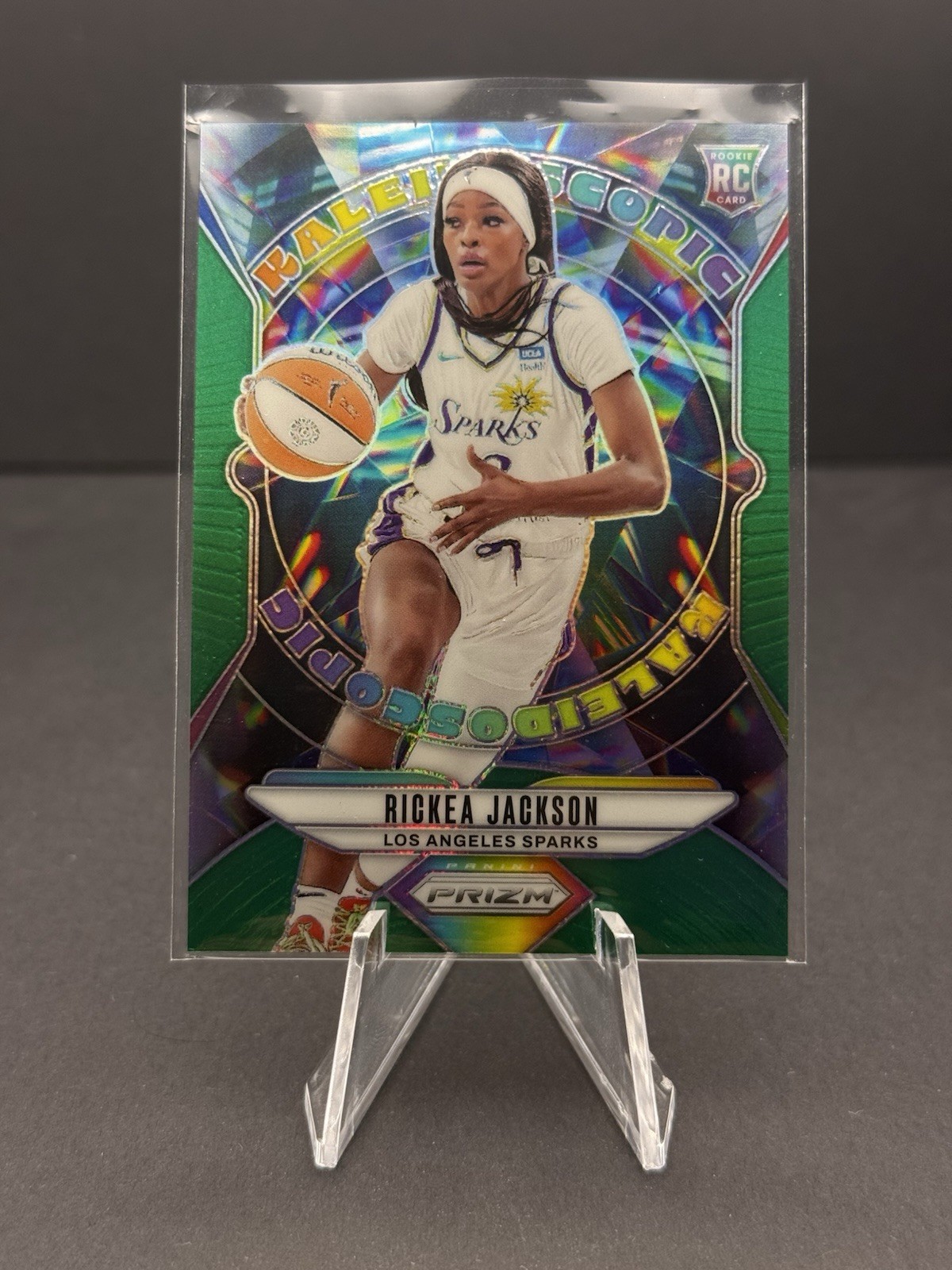 2024 Panini Prizm WNBA - Kaleidoscopic Rickea Jackson #12 Green Prizm (RC)