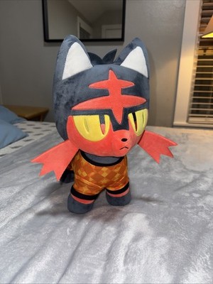 Build-A-Bear Pokemon Litten Plush With Sleeper On & No Sound! NWOT