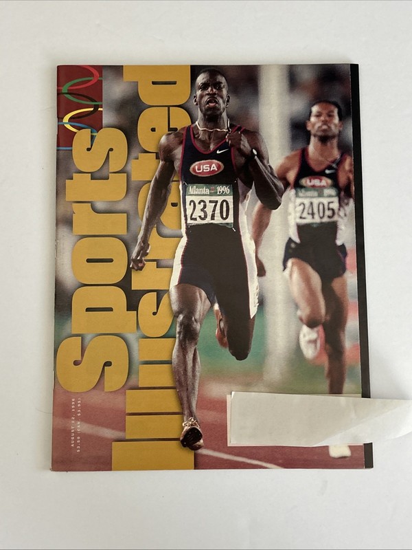 August 12, 1996 Sports Illustrated Featuring Michael Johnson At Olympics