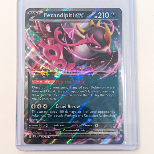 The Pokémon Company Fezandipiti ex 142/217 Shrouded Fable Double Rare Holo EN