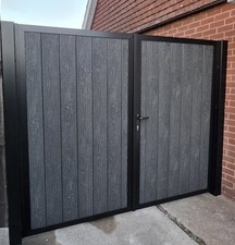 Driveway Gates, composite panels, galvanised steel frame, any size, HIGH quality