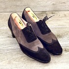 $525 *worn 2x* GRAVATI Women's 7.5 Narrow Arthur Beren 4269 Suede *add $15 Trees — photo 1