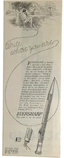Eversharp Mechanical Pencil 1924 PRINT AD Punch UK ~4x10.5"