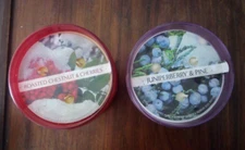 Bath & Body Works ~ ROASTED CHESTNUT & CHERRIES and JUNIPERBERRY & PINE, 3-Wick 