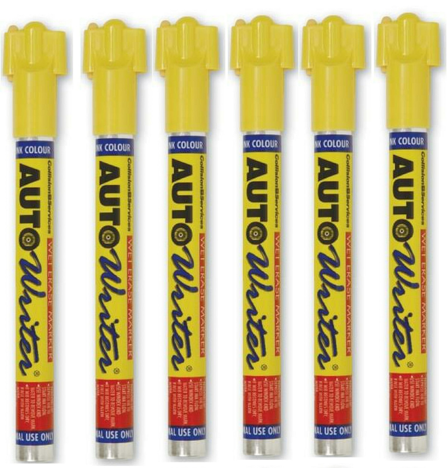 12ct USC Assorted Auto Writer Wet Erase Marker 37000 - Paint Marker