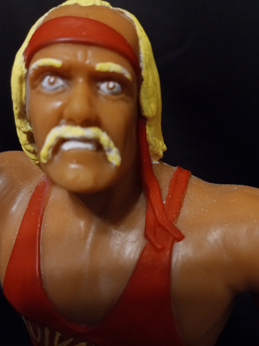 LJN CUSTOM MADE RED SHIRT HULK HOGAN WWF RUBBER FIGURE TITAN SPORTS - Picture 2 of 5