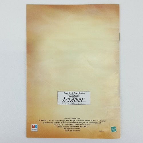 Scrabble Deluxe Instructions Guide Booklet Manual Replacement Game Part 1999 - Picture 2 of 2