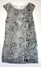 Studio M Mini Sleeveless Round Neck Pull On Lined Shift Light Dress Gray New Xl