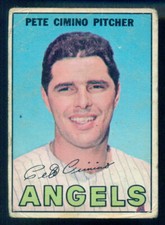 1967 TOPPS OPC O PEE CHEE BASEBALL #34 PETE CIMINO VG California Angels Card