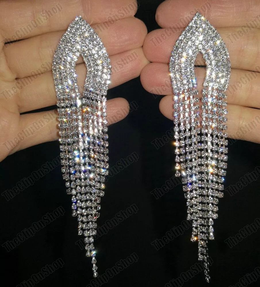 Shoulder duster shop chandelier earrings