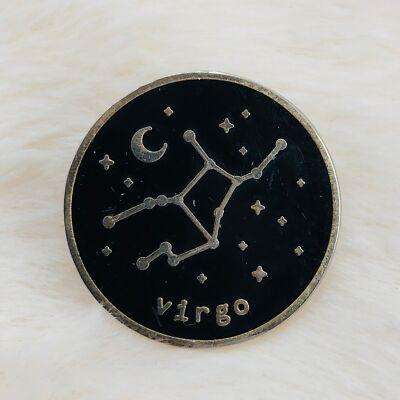 Virgo Sign Zodiac Star Astrological Enamel Lapel Pin
