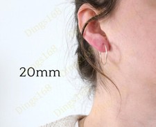 18K Yellow Gold Filled Tarnish-Resistant 20mm/0.79" Endless Small Hoop Earrings