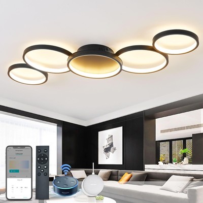 SKY ANGLE Smart LED Ceiling Light for Bedroom, Dimmable Compatible with Alexa...