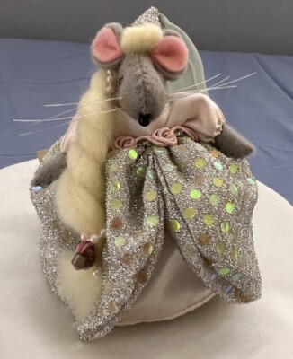 Vintage Maus Haus Rapunzel Princess Mouse Folk Art Handmade Diana Boud 2002 NWT