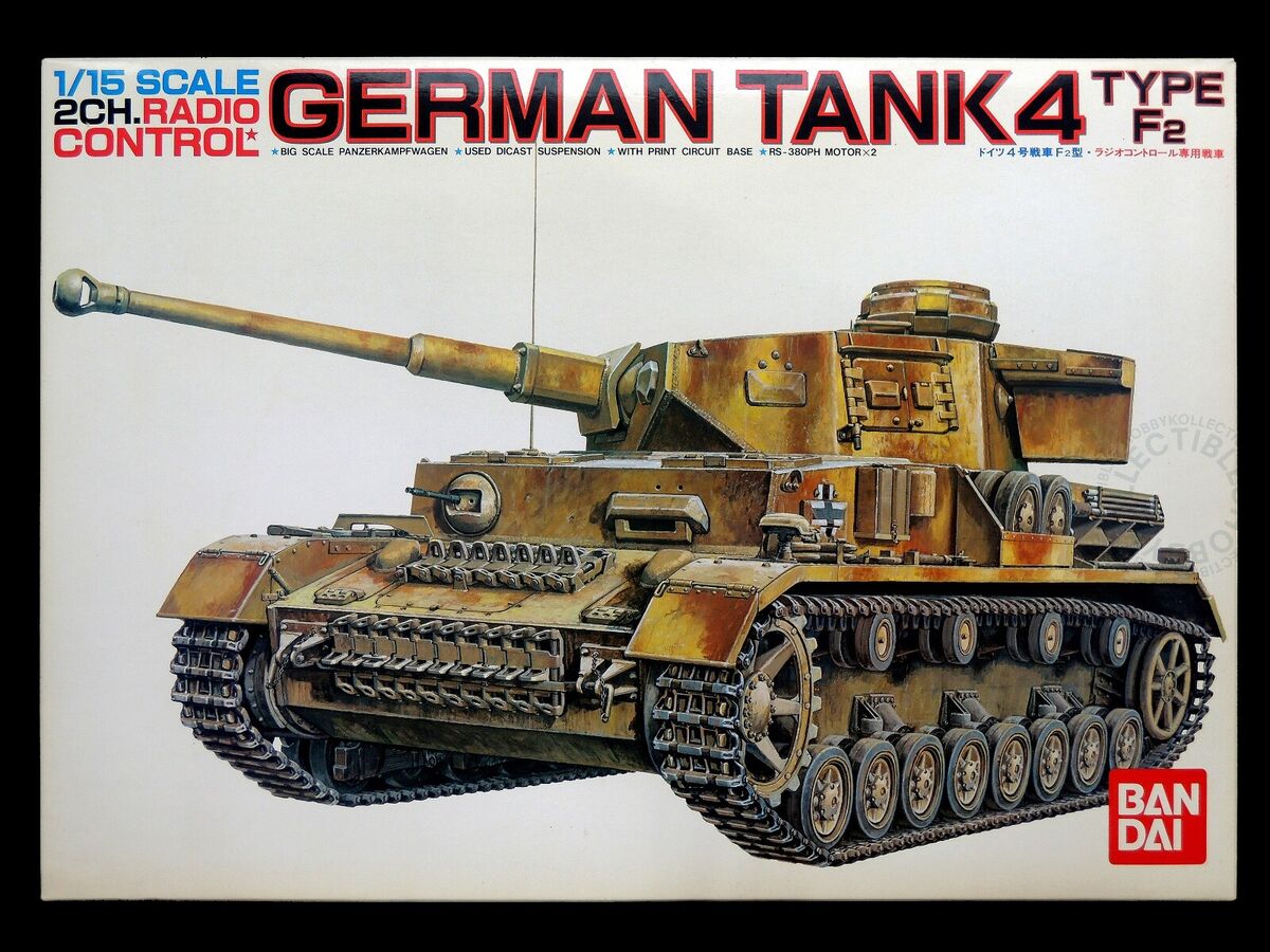 Bandai 1/15 German Tank 4 Type F2 Static/RC Tank Bandai 1/15 German Tank 4 Type F2 Static/RC Tank