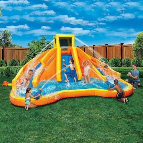 Twin Falls Amazon Banzai Water Slide Outdoor Banzai Pipeline Water Park Toy  Banzai Twin Falls Kids