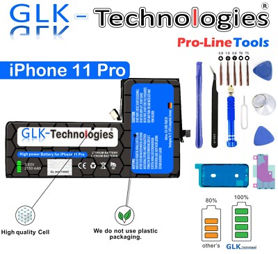 GLK-Technologies Akku für Original iPhone 11 Pro Werkzeug Batterie TOP AKKU