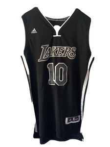 black and white lakers jersey