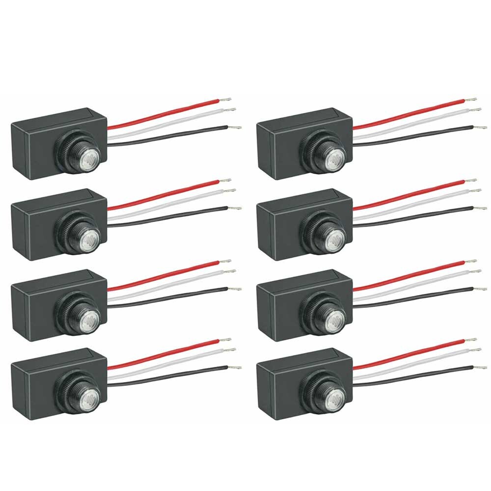 8pcs Dusk to Dawn Photocell Light Switch Auto ON Off Light Sensor Control Switch. Available Now for $42.30
