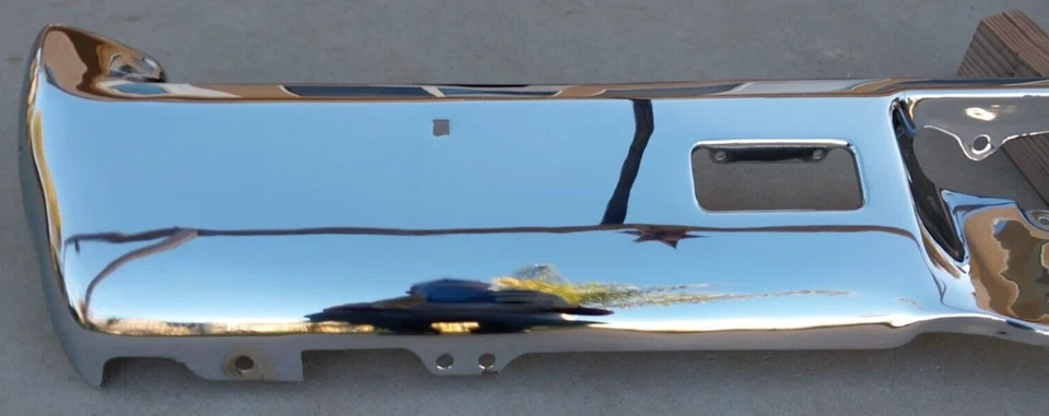 PARAGOLPES TRASERO S CHEVROLET EL CAMINO NUEVO TRIPLE CROMADO 1968-1972 OEM Foto 3 de 4