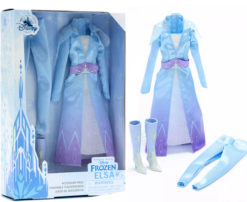 ELSA FROZEN VESTITO e ACCESORI per bambola principessa Disney Store 2021  maclama | eBay