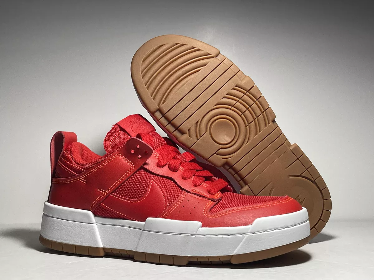 Women s Nike Dunk Low Disrupt Red Gum CK6654 600 Sneakers SIZE 11.5 W 10 M