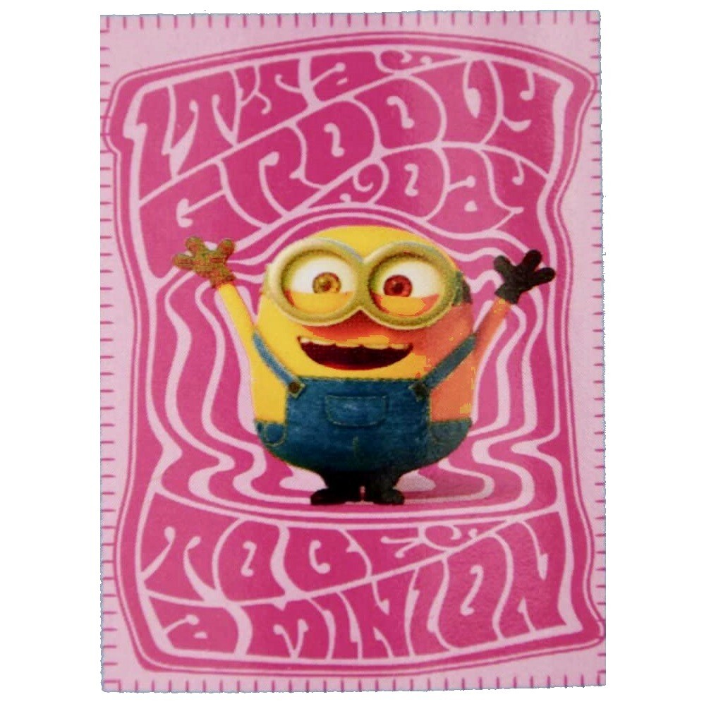 Minions Minion Coperta Plaid 100x140cm in Polar Fleece Blanket IT´S A GROOVY DAY